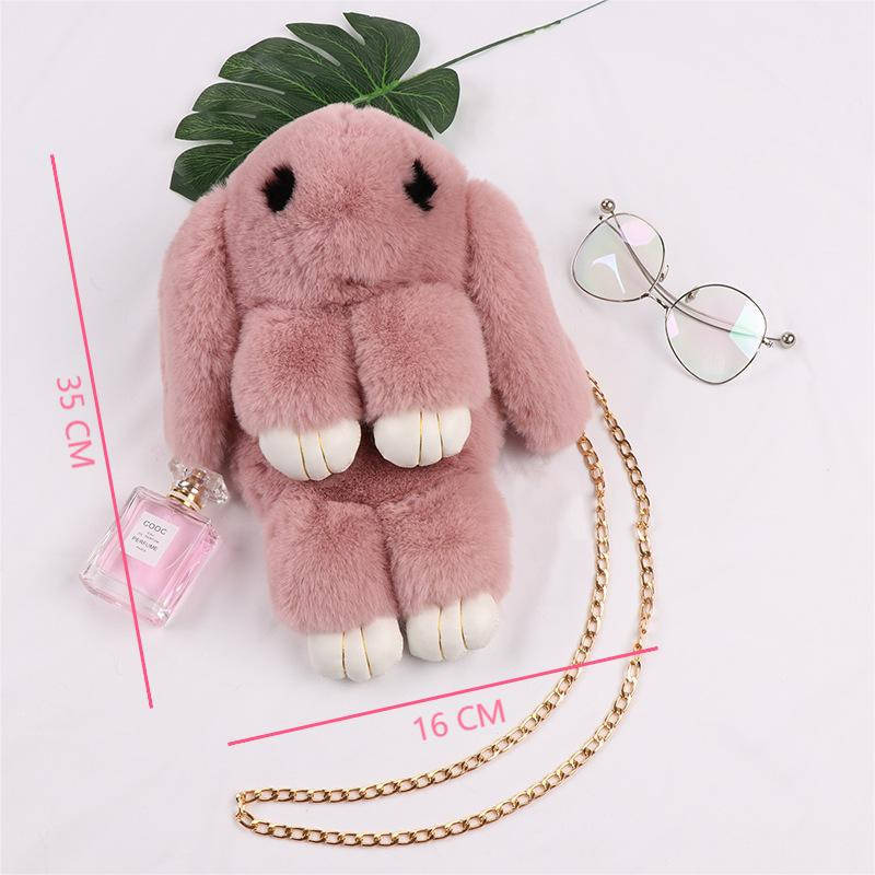 Túi Đeo Chéo Vai Hình Thỏ Bông Dễ Thương Phong Cách Hàn Quốc Dành Cho Bạn Nữ