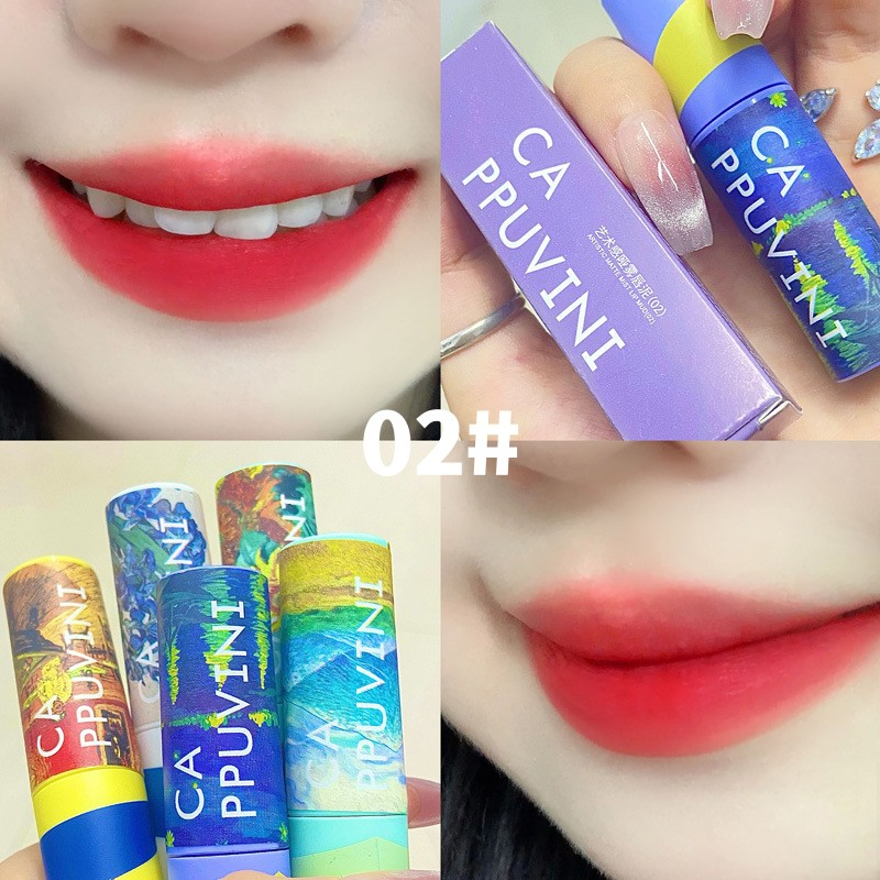 Set 3 Son Môi Cappuvini Chất Nhung Lì Màu Trắng Cho Nữ