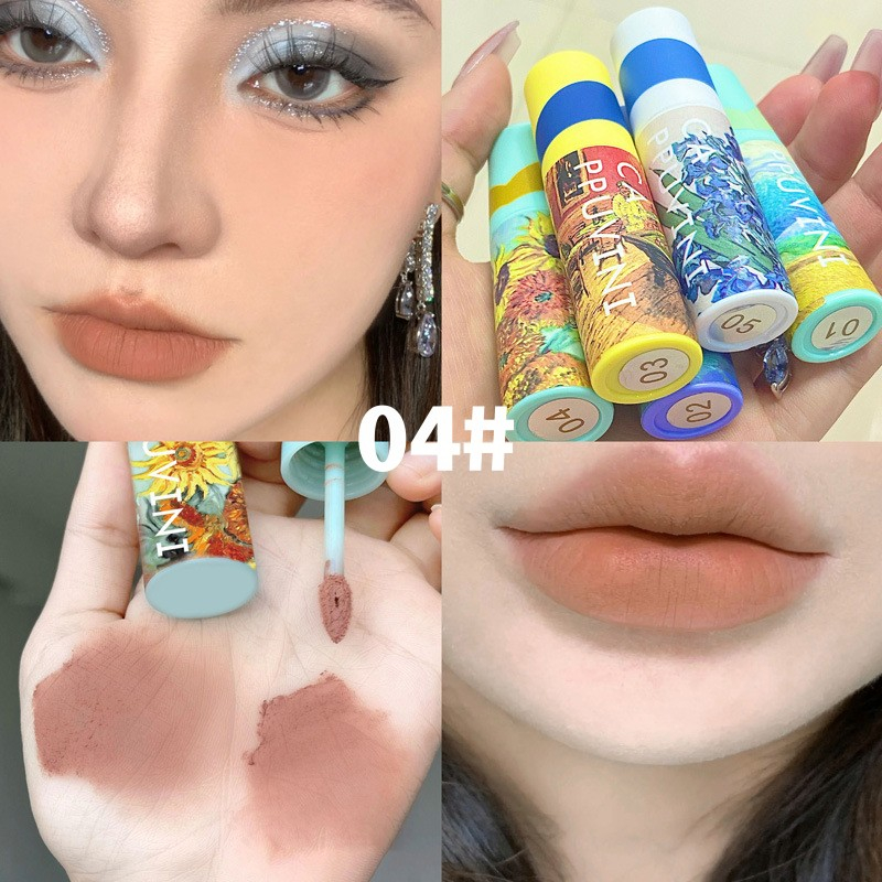 Set 3 Son Môi Cappuvini Chất Nhung Lì Màu Trắng Cho Nữ