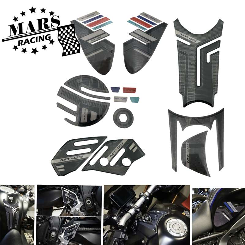 Miếng Dán 3D Cách Nhiệt Bảo Vệ Bình Xăng Xe Mô Tô YAMAHA MT-09 MT09 2021 2022 2023 MT09 SP FZ09 FZ-0