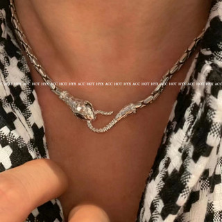 Vòng cổ bạc nữ Vòng cổ rắn Vòng cổ bạc thủ công Vòng cổ cá tính Vòng cổ mát mẻ