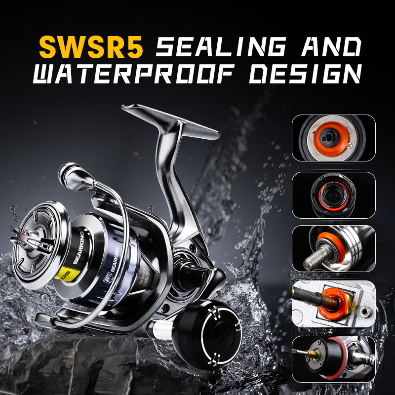 Máy Câu Cá Nước Mặn 1000-6000 9 + 1BB Chịu Lực 20KG Với Máy Câu Kim Loại 5.2: 1