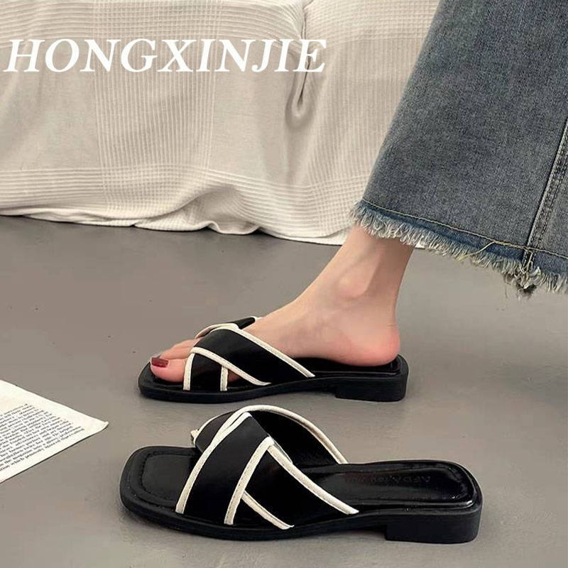HONGXINJIE dép nữ dép sandal nữ mules 2023 HOTSALE Sản phẩm mới vào mùa hè thời trang 062732