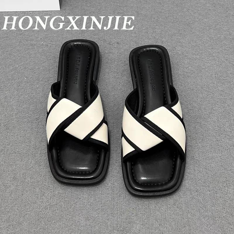 HONGXINJIE dép nữ dép sandal nữ mules 2023 HOTSALE Sản phẩm mới vào mùa hè thời trang 062732