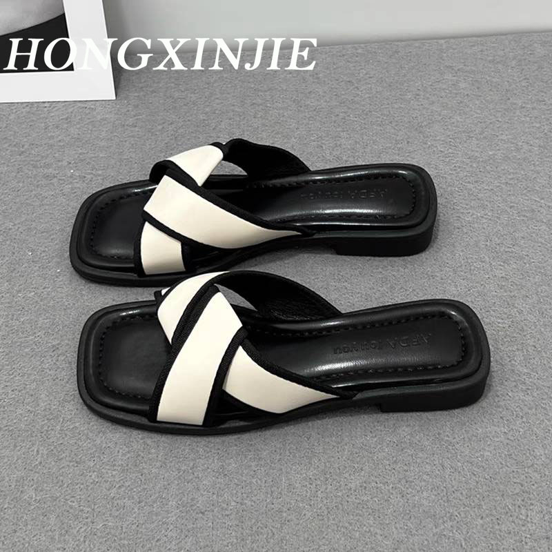 HONGXINJIE dép nữ dép sandal nữ mules 2023 HOTSALE Sản phẩm mới vào mùa hè thời trang 062732