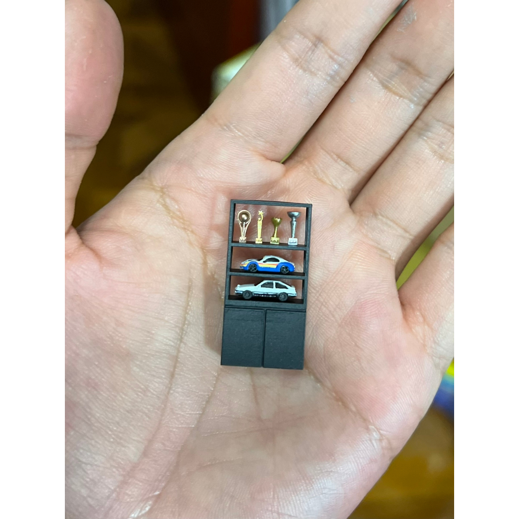 Mô Hình Tủ Trưng Bày Xe Hơi Diorama Trophy Tỉ Lệ 1 / 64