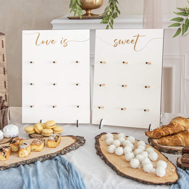 Giá Đỡ Trưng Bày Bánh Donut Bằng Gỗ Độc Đáo Trang Trí Tiệc Sinh Nhật