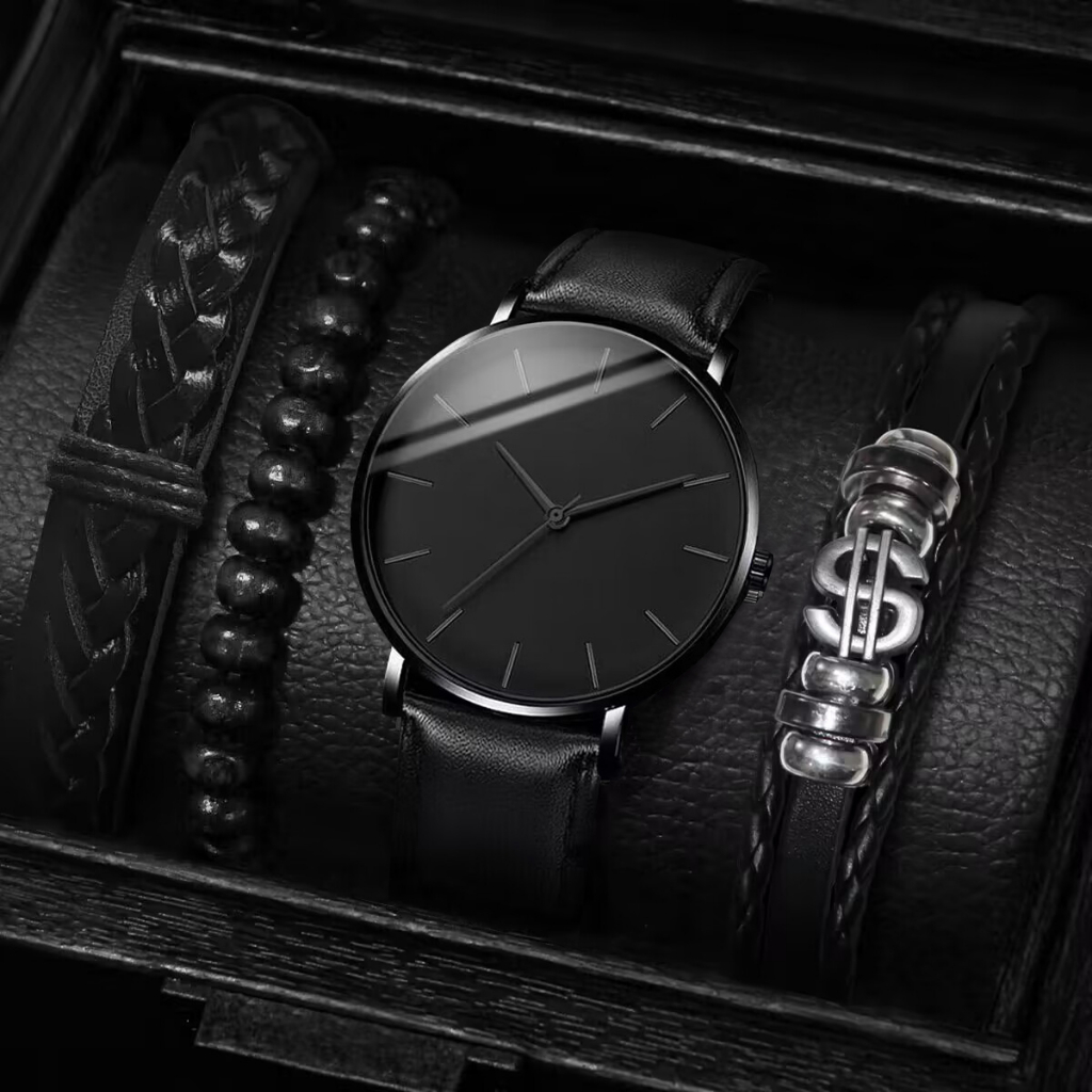 Đồng Hồ Nam Dây Da Siêu Mỏng Thời Trang