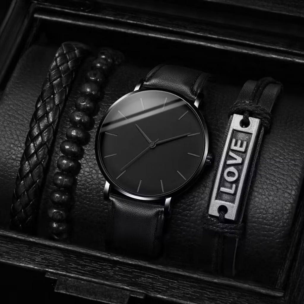 Đồng Hồ Nam Dây Da Siêu Mỏng Thời Trang