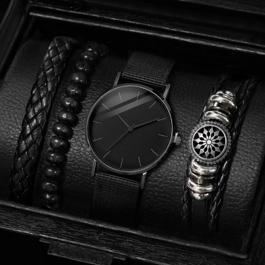 Đồng Hồ Nam Dây Da Siêu Mỏng Thời Trang