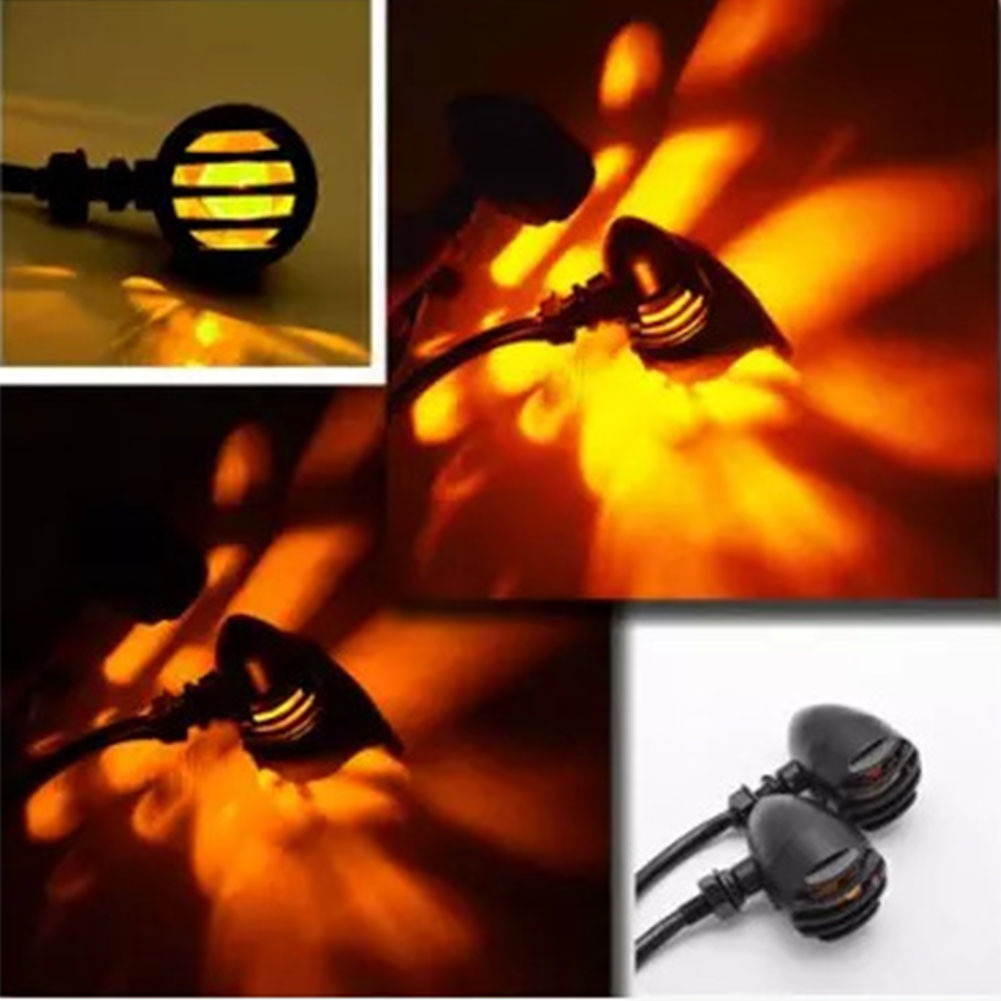 Cặp Đèn xi nhan xe máy Retro ổn định đa năng cho các dòng xe mô tô 10 mm