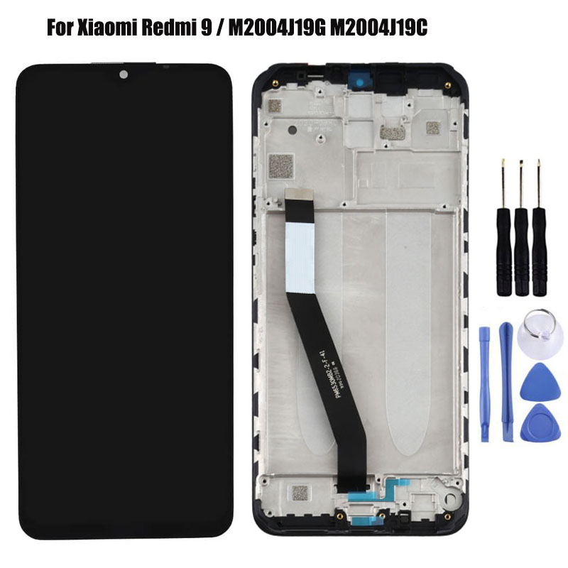 Xiaomi Redmi 9 Màn hình LCD Bộ số hóa màn hình cảm ứng Bộ phận thay thế cho màn hình M2004J19G M2004