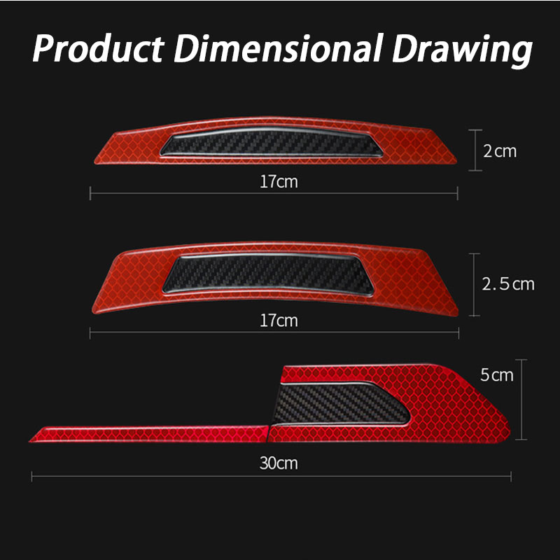 Nhãn Dán Phản Quang Bằng Sợi carbon Chống Va Chạm Cho Xe Hơi