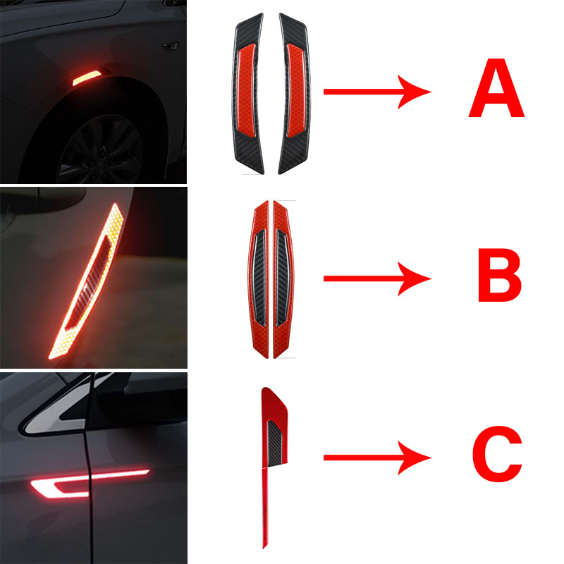 Nhãn Dán Phản Quang Bằng Sợi carbon Chống Va Chạm Cho Xe Hơi