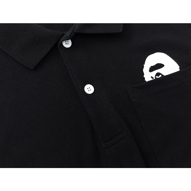 BAPE POLO Áo thun nam nữ ngắn tay ngắn tay ngụy trang cổ tròn mới0625