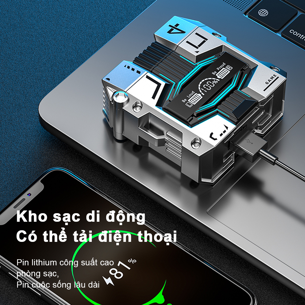 GOOJODOQ Tai nghe không dây Tws Thiết Kế Thể Thao Kèm Hộp Sạc
