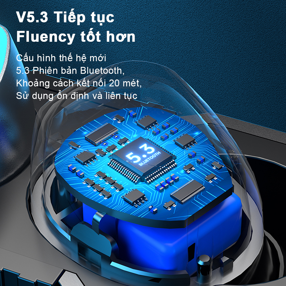GOOJODOQ Tai nghe không dây Tws Thiết Kế Thể Thao Kèm Hộp Sạc