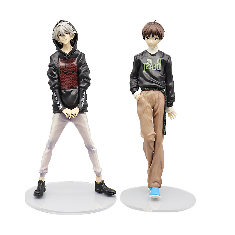 Mô Hình Nhân Vật Ikari Shinji Nagisa Kaworu Mặc Đồ Rô Bốt Bằng PVC NEON GENESIS EVANGELION 25cm