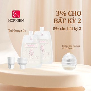 Túi Trữ Sữa 30 túi, Horigen 6 oz, Bảo Quản Sữa Mẹ An Toàn, Nhiệt độ cao, 2 Cổng kết nối