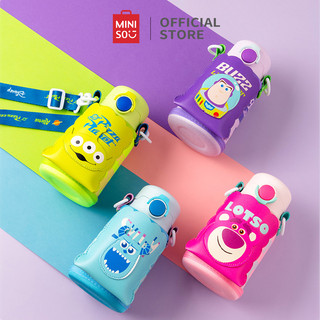 Disney miniso bình nước giữ nhiệt 500ml bằng thép không gỉ có ống hút
