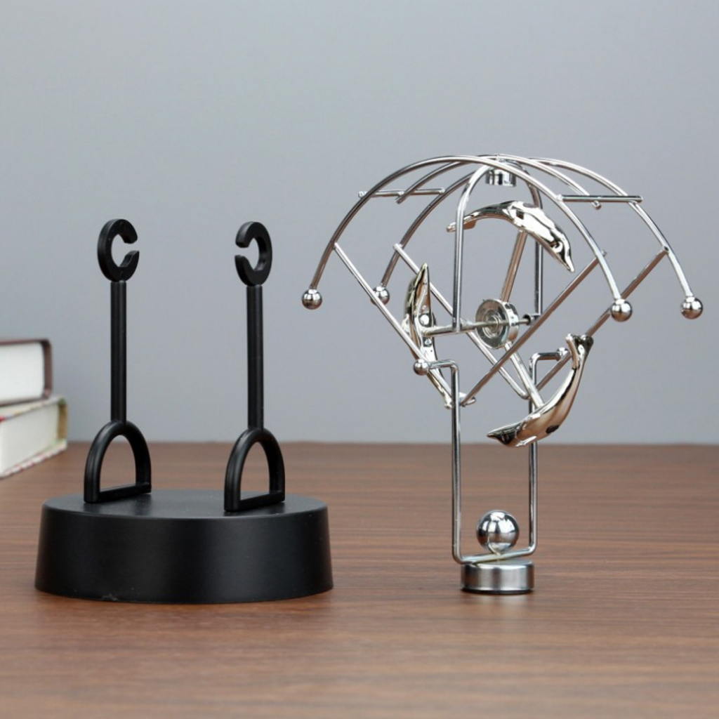 Con lắc Newton dao động vĩnh viễn mô hình Hệ Hành Tinh , đồ chơi trang trí bàn học bàn làm việc. Gonaments E.