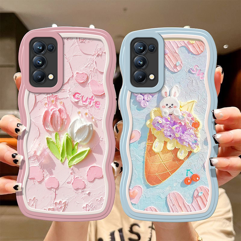 Ốp Điện Thoại Dẻo In Họa Tiết Hoa Cho OPPO Reno 2 Reno 2F 2Z Reno 5