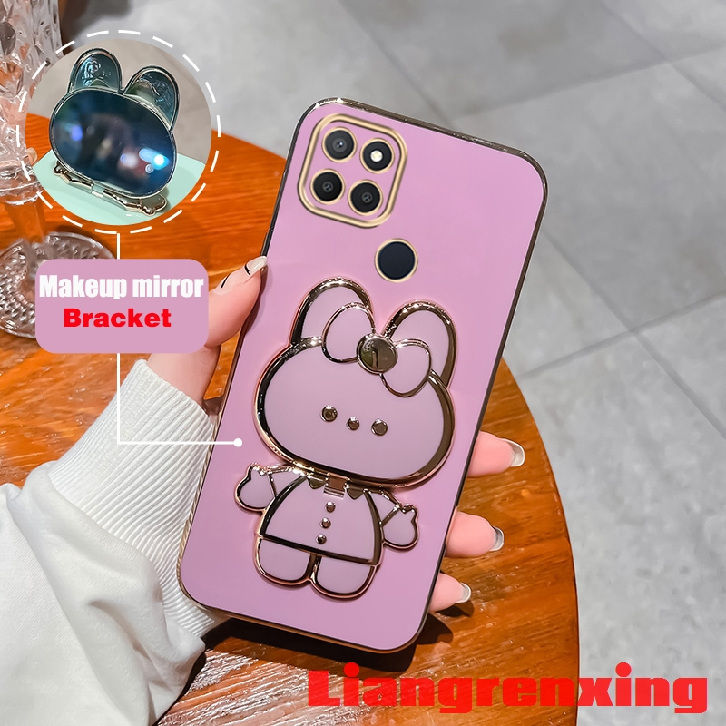 Ốp lưng REALME C12 REALME C25 REALME C25S C25S Ốp Điện Thoại Silicon Mềm Chống Sốc Mạ Điện Cho REALME C12 REALME C25 REALME C25S C25S DDTZJ01 viền vuông cute