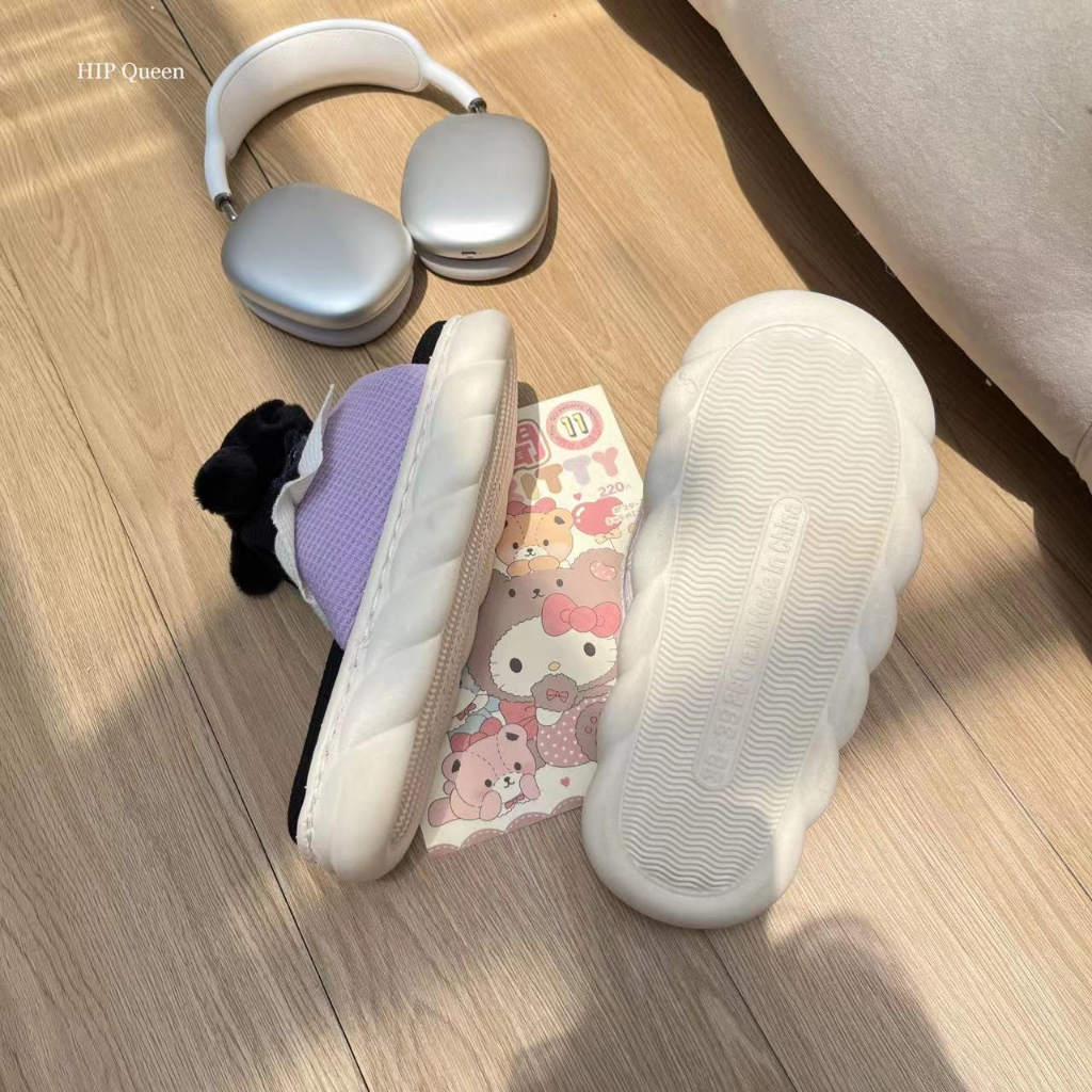 HQ Dép  dép nữ  dép bánh mì Vật liệu lanh thoải mái và thoáng khí Độ dày đế giày 4cm 2023 NEW 62721