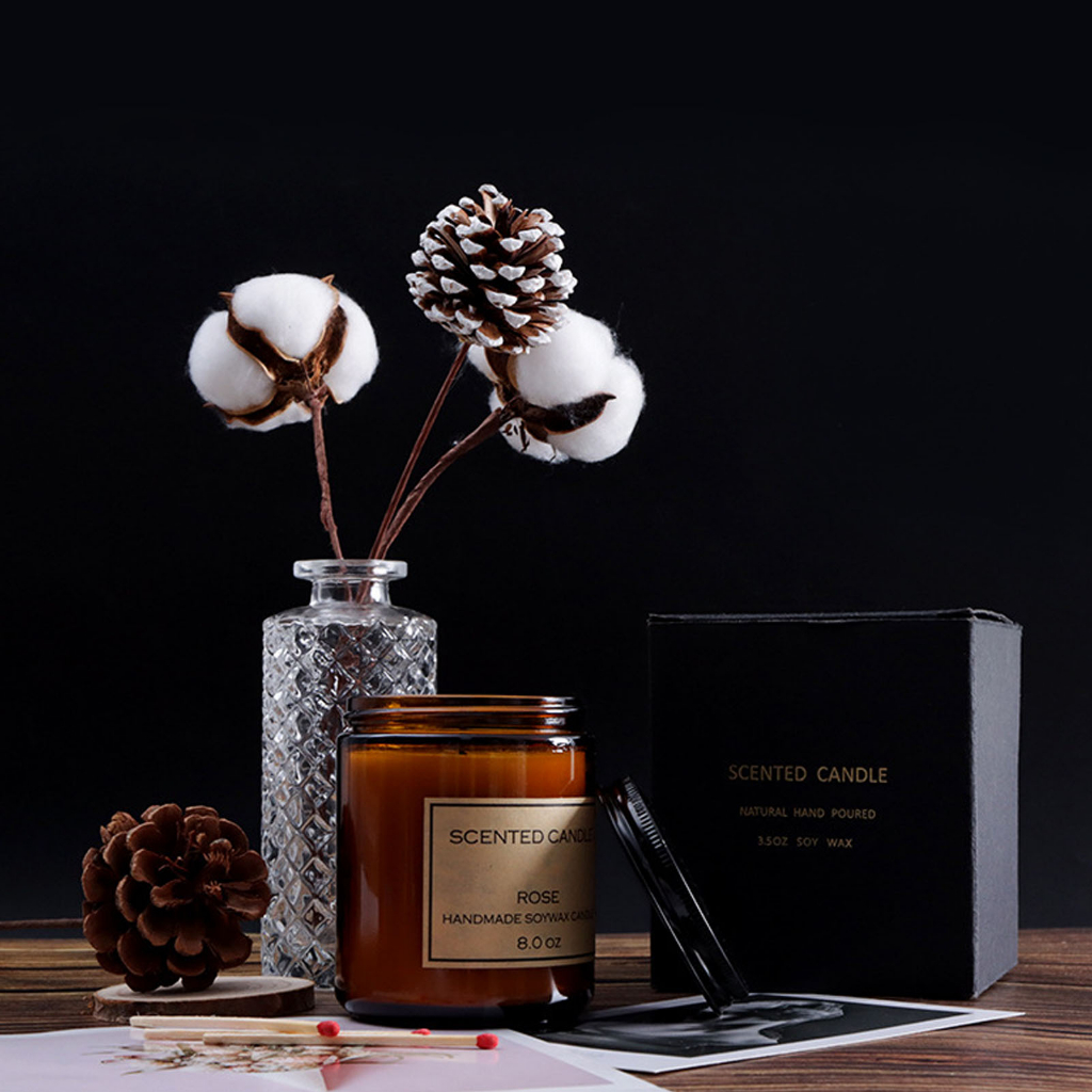 NiceOne  Nến Thơm Sáp Đậu Nành Retro Thanh Lịch Hương Nhạt Loại Bỏ Mùi Cho Phòng Ngủ Văn