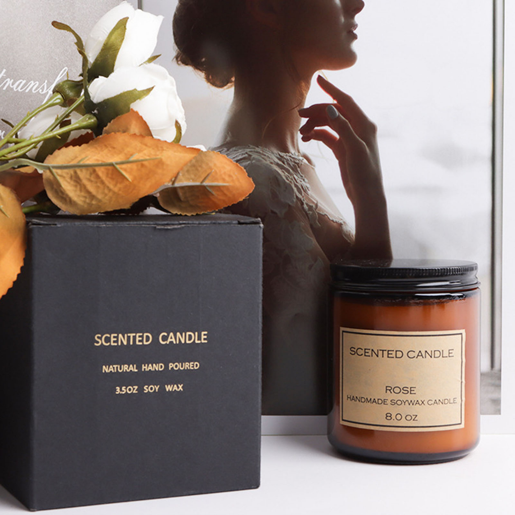 NiceOne  Nến Thơm Sáp Đậu Nành Retro Thanh Lịch Hương Nhạt Loại Bỏ Mùi Cho Phòng Ngủ Văn