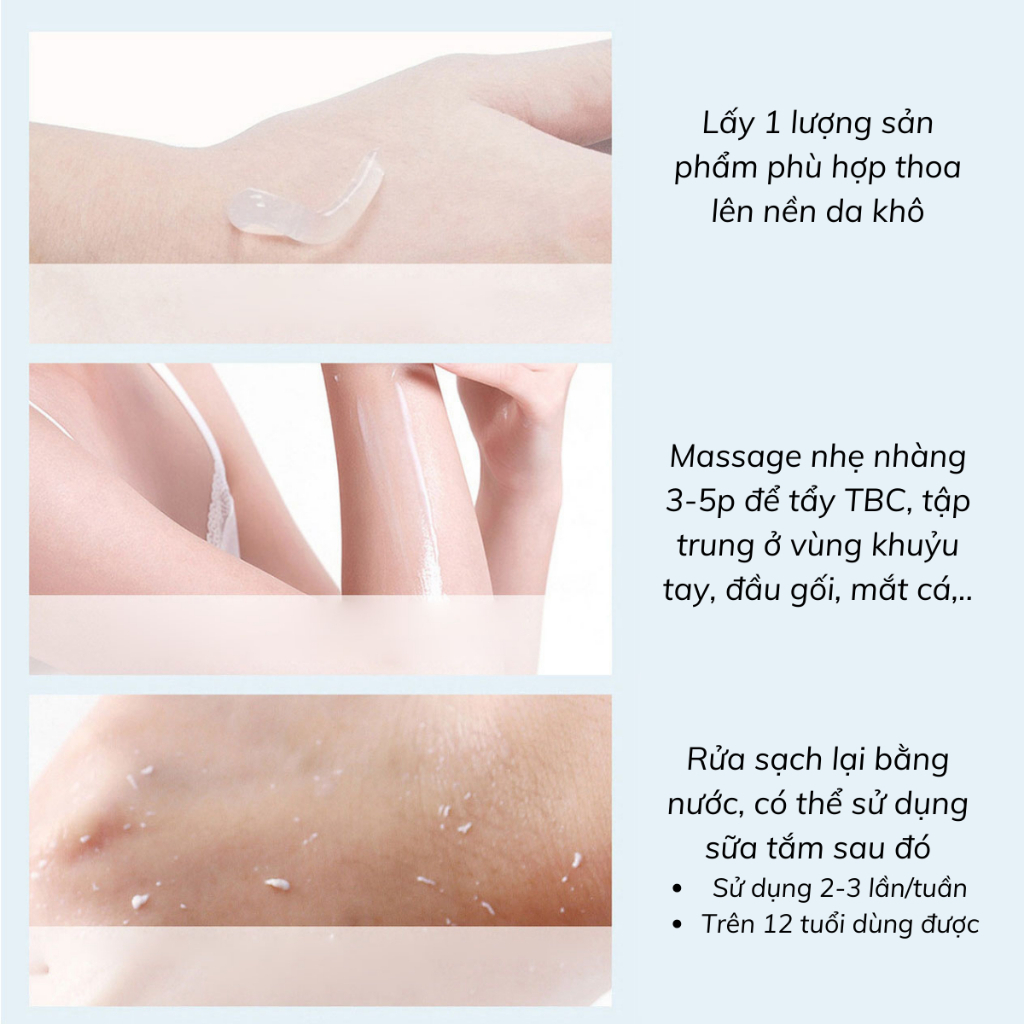 Gel Tẩy Tế Bào Chết Tiên Tiến AHA Làm Sạch Toàn Thân Nhanh Chóng Và Làm Trắng Da Toàn Thân 350ml
