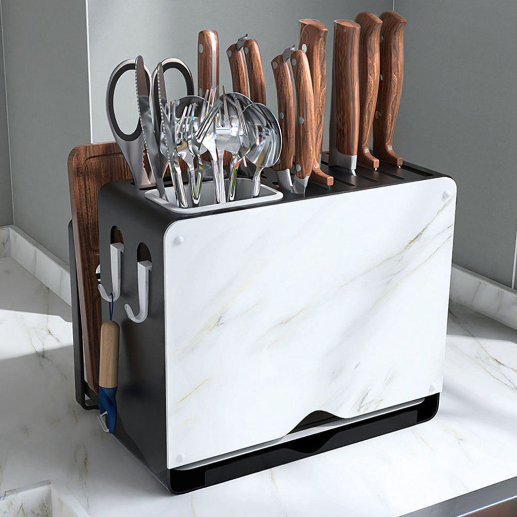 Best cook Đa Năng Dao Khối Với Đĩa Trắng Thớt Nắp Nồi Giá Đỡ Để Bàn Tổ Chức Nhà Bếp Lưu Trữ cmman13.vn