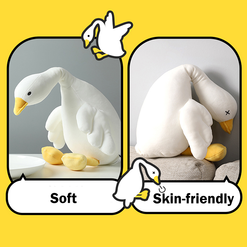 Miniso Đồ chơi nhồi bông Hình Chú Ngỗng Trắng Đáng Yêu