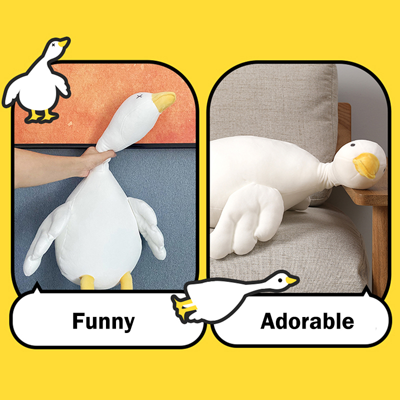 Miniso Đồ chơi nhồi bông Hình Chú Ngỗng Trắng Đáng Yêu