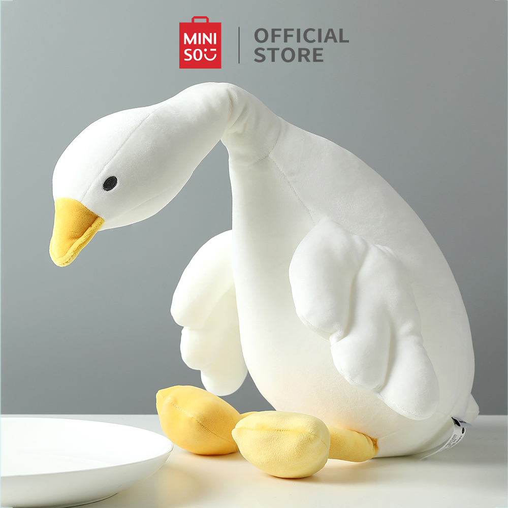 Miniso Đồ chơi nhồi bông Hình Chú Ngỗng Trắng Đáng Yêu