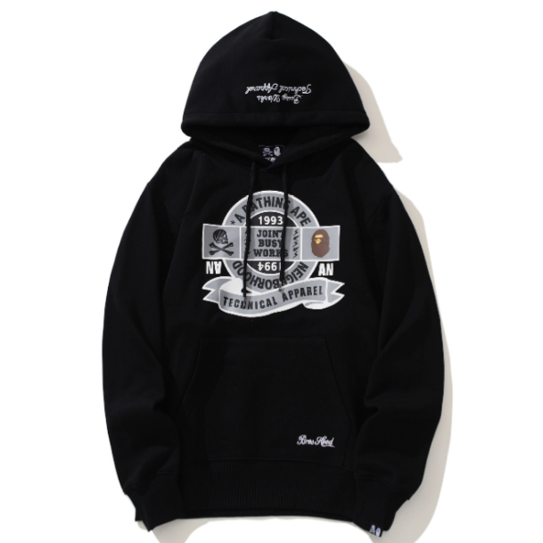 Áo Khoác Hoodie In Hình Bape Thời Trang Unisex Cổ Điển Năm