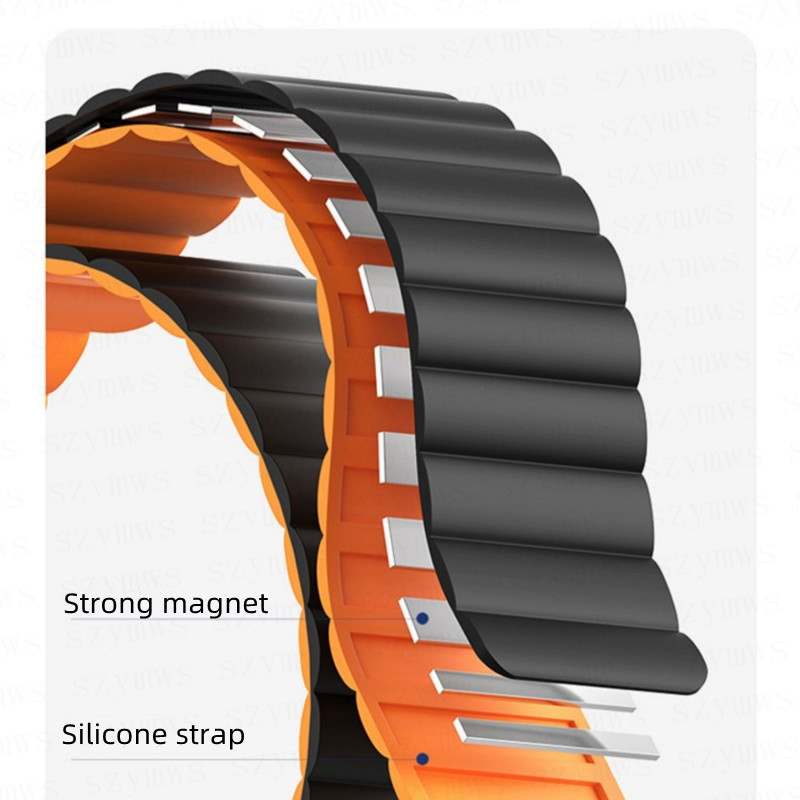 Dây Đeo Silicone Khóa Nam Châm 20MM / 22MM Cho Đồng Hồ Thông Minh