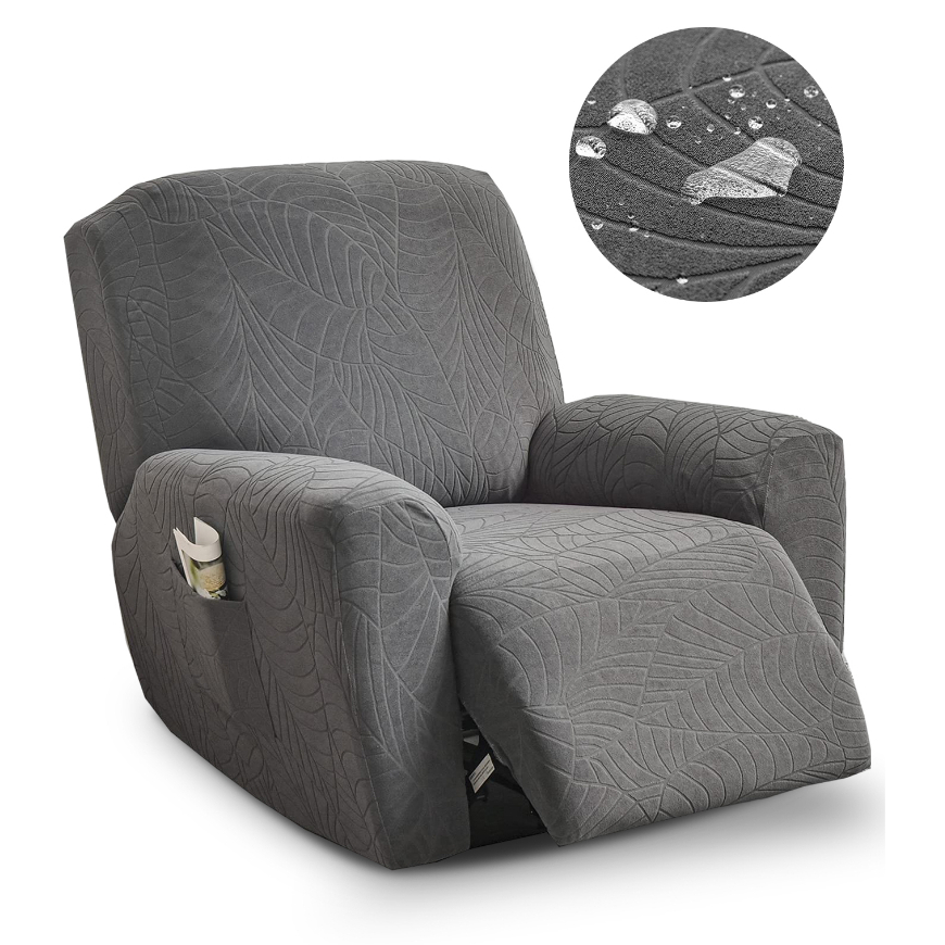 Ghế Chống Thấm Nước Dày Lazy Boy Recer Sofa 1 Chỗ Ngồi Ghế Ghế Có Họa Tiết Lá Jacquard, Thiết Kế 4 M