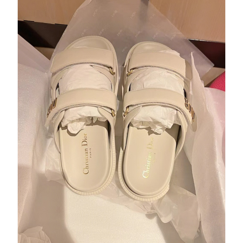 Dioract Dép Da Cừu Không Hộp 35-42 Thời Trang Dành Cho Nữ