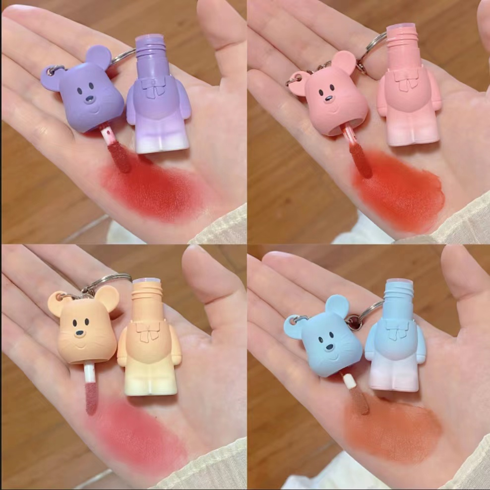 Son Móc Khóa Mickey Son Lì /Son Môi/Son Chống Thấm Nước Chống Dính Cốc Dễ Dàng Thoa Son Môi