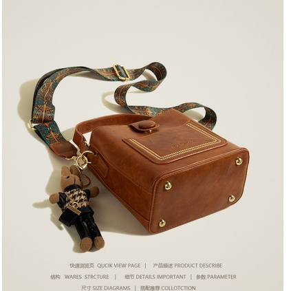 Túi Đeo Chéo Một Bên Vai Hình Vuông Nhỏ Thời Trang Chất Lượng Cao 2022 Mới Dành Cho Bạn Nữ