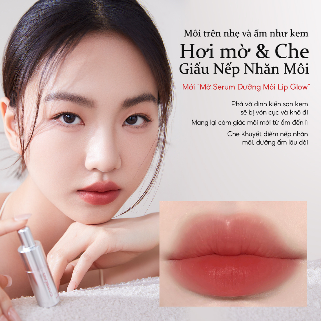 Serum môi Carslan Son kem lì Dưỡng Môi Giảm Nếp Nhăn Chăm Sóc Môi 4.5g