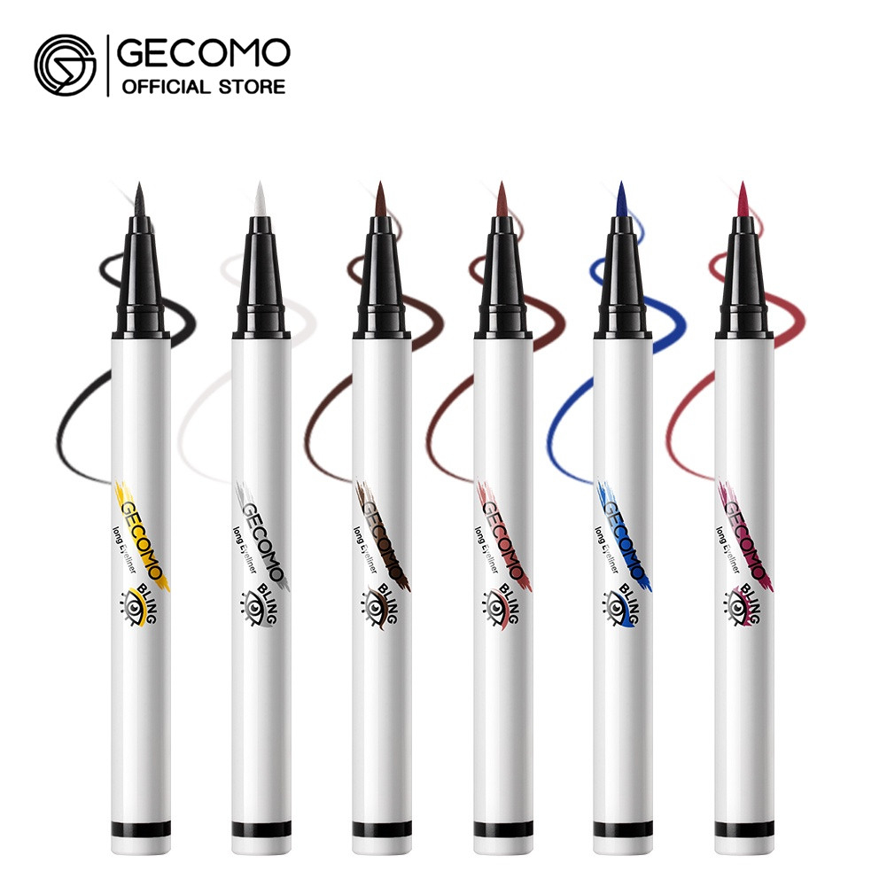 Bút Kẻ Mắt Nước GECOMO Màu Đen Kháng Nước Lâu Trôi Và Nhanh Khô