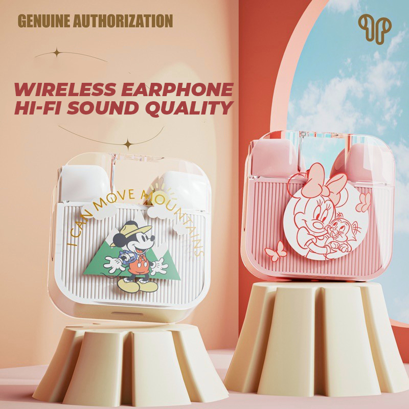 Disney Q53 Tai Nghe Bluetooth 5.3 Không Dây Cảm Ứng Thông Minh Hai Chế Độ Kèm Mic
