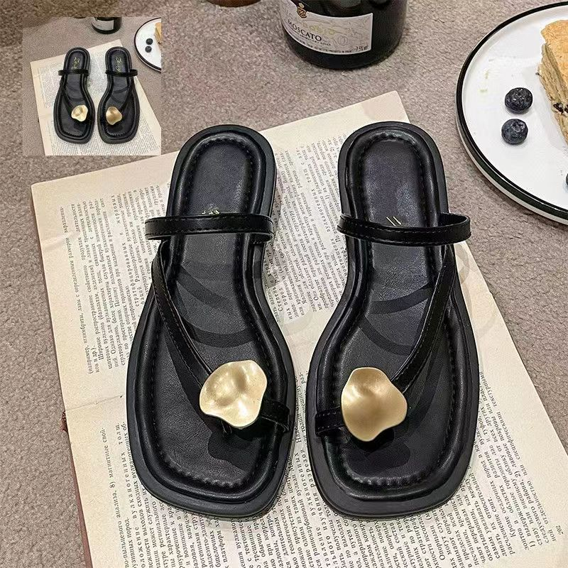 HHH Dép sandal nữ đế cao 3cm 2023NEW  Đi Biển Thoải Má Xinh Xắn  B90H00H