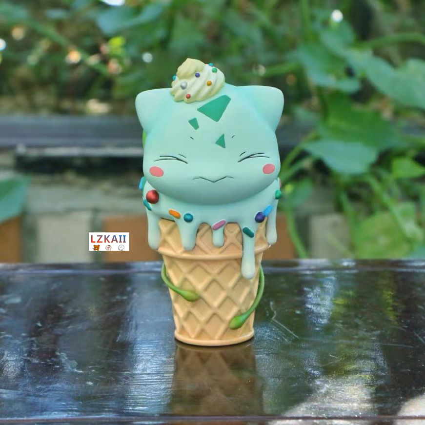 Mô Hình Nhân Vật Hoạt Hình Pokemon X Kem - Gengar Bulbasaur Snorlax Eevee Pikachu Cao 14Cm