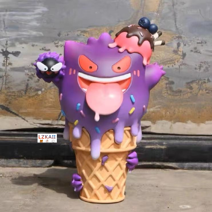 Mô Hình Nhân Vật Hoạt Hình Pokemon X Kem - Gengar Bulbasaur Snorlax Eevee Pikachu Cao 14Cm