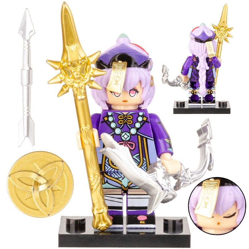 Mô Hình Đồ Chơi Mini Genshin Va Chạm Qiqi Shogun Zhongli Hutao