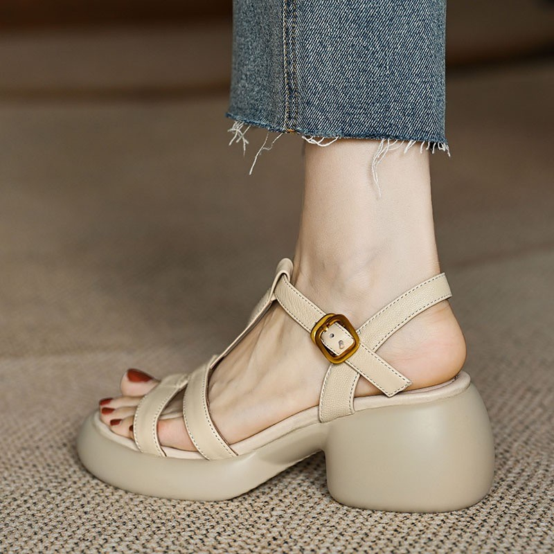 Giày Sandal Cao Gót Đế Dày Size 35-40 Thời Trang Nữ Sành Điệu