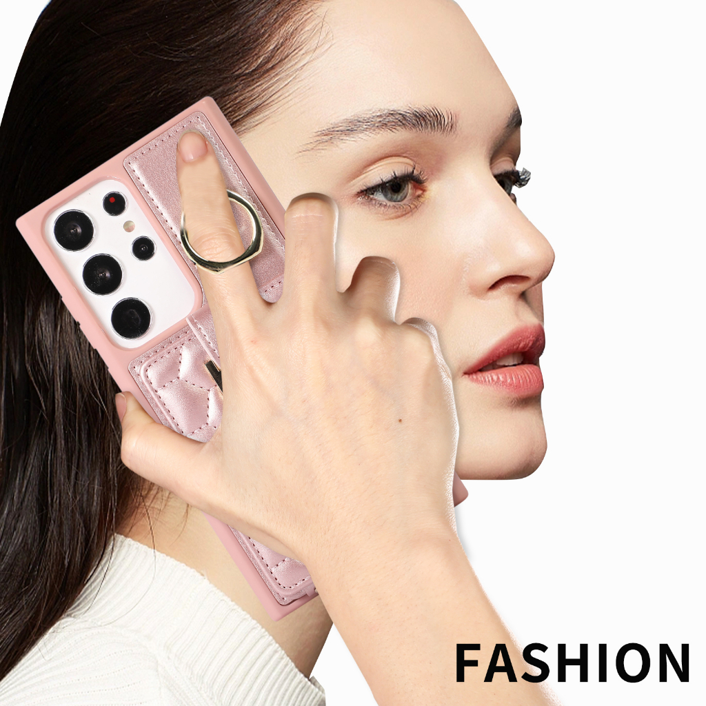 Ốp Điện Thoại Da Kèm Ngăn Đựng Thẻ Và Dây Đeo Chéo Cho Samsung S23 Ultra S22 Plus S21 FE S21 Ultra S20 Plus S23 Plus